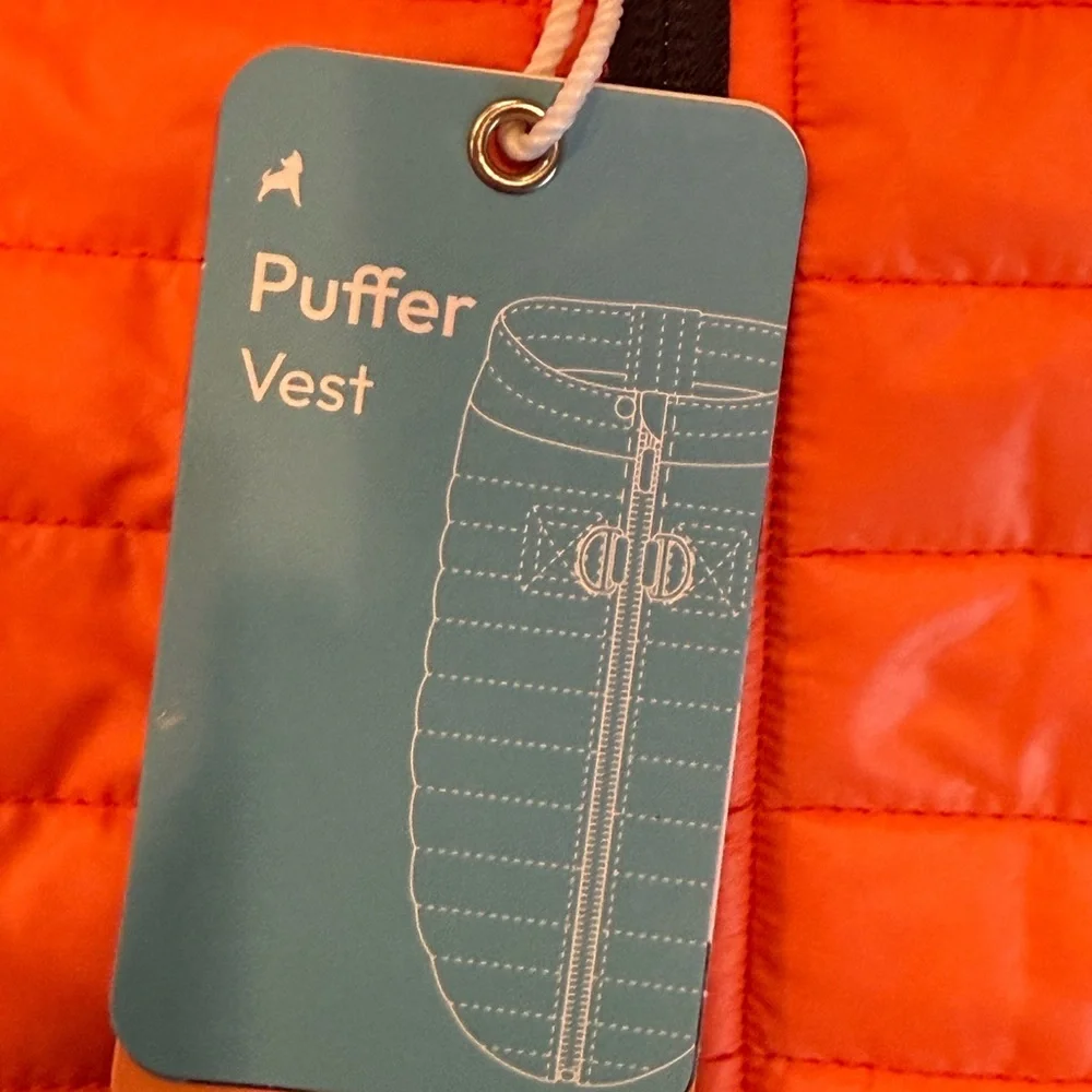 New Gooby Puffer Vest Dog Jacket‎ - OrangeUltra Thin Zip Up Wind Breaker